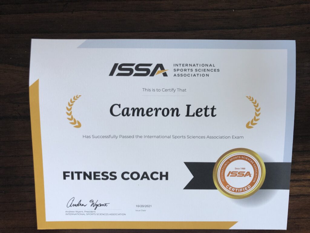 Fitness coach certification