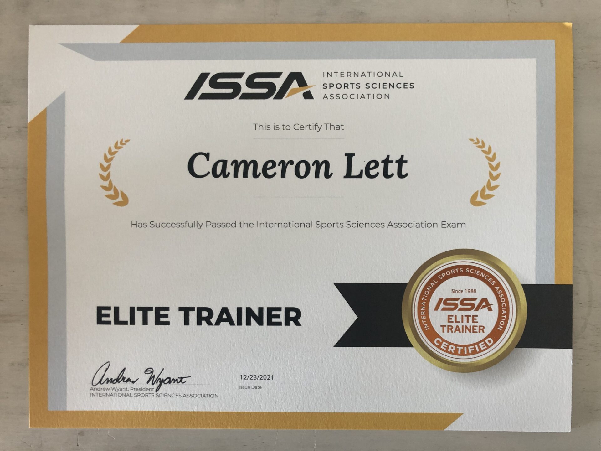 Elite trainer certification